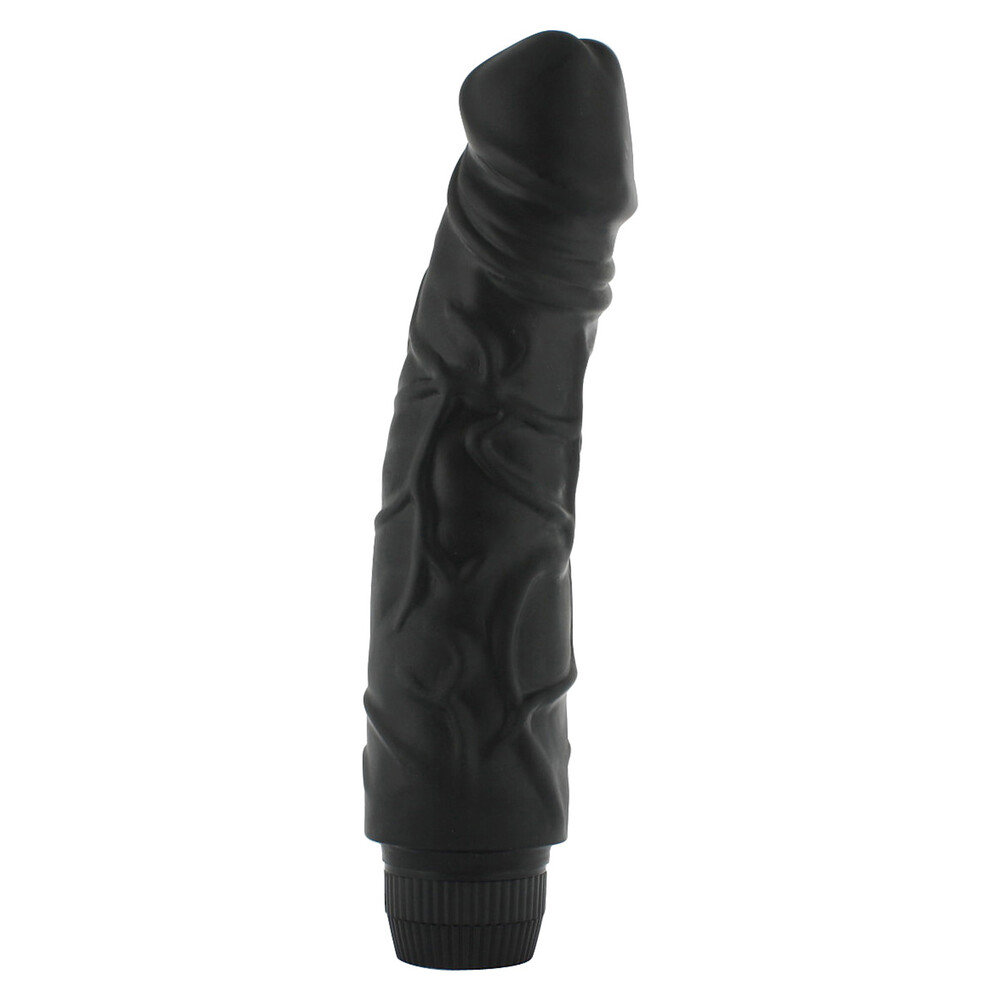 Seven Creations Black Penis Vibrator 8 Inch