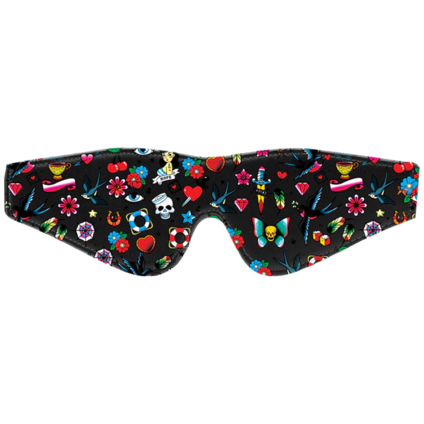 Ouch Old School Tattoo Printed Eye Mask