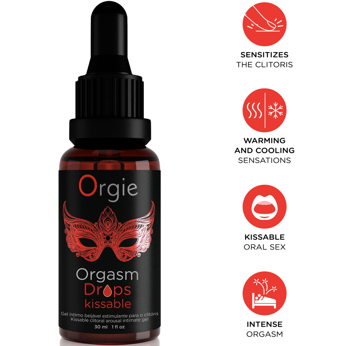 Orgie Orgasm Drops Kissable Clitoral Arousal Gel 30ml