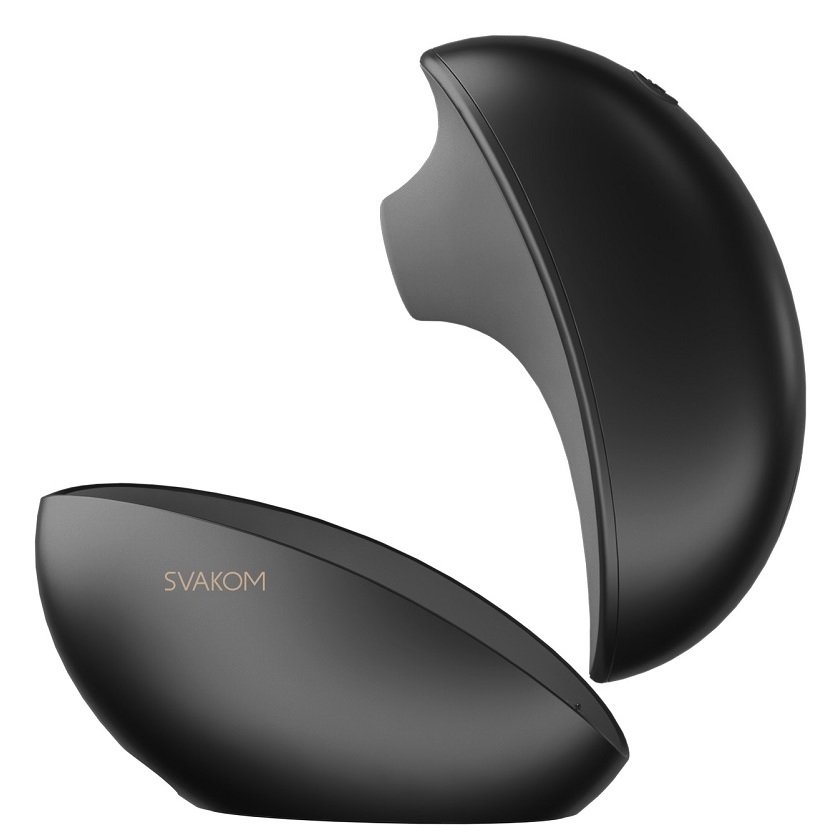 Svakom Pulse Galaxie App Controlled Rechargeable Suction Vibrator Black