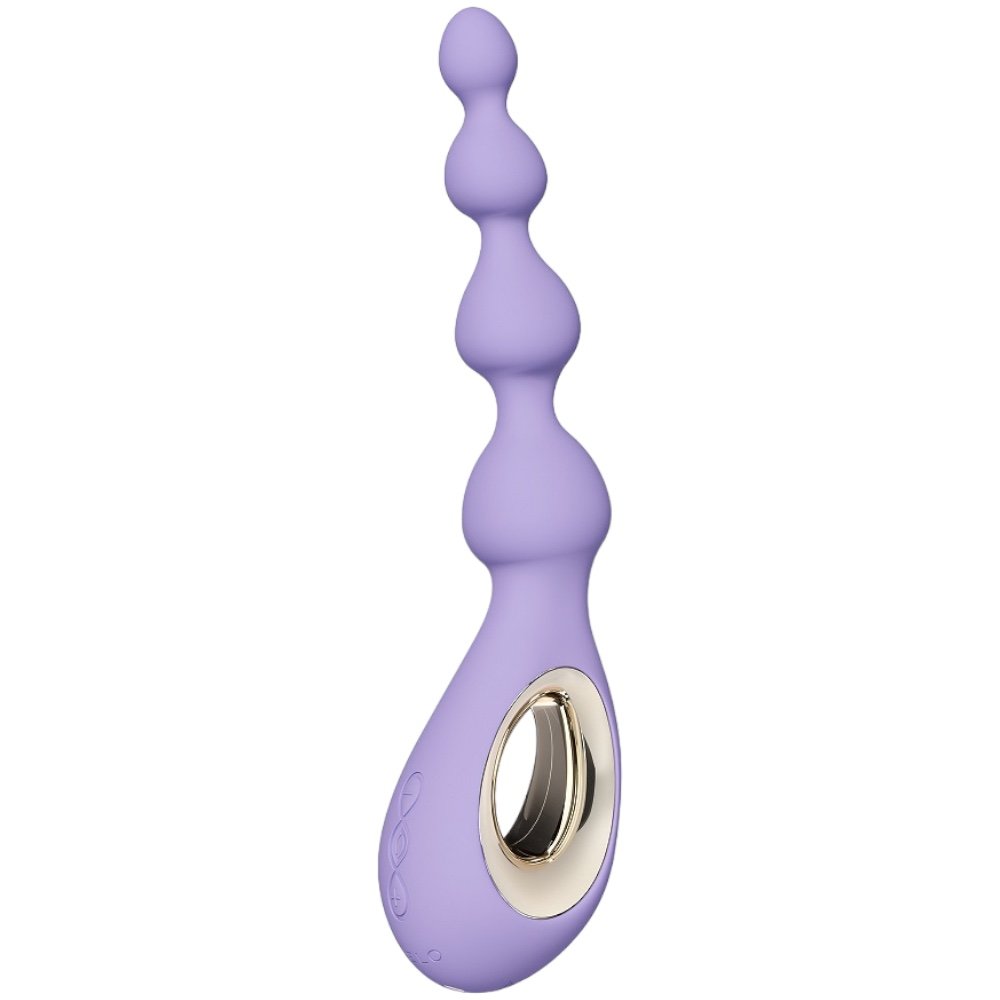 Lelo Soraya Anal Beads Vibrating Butt Plug Violet Dusk