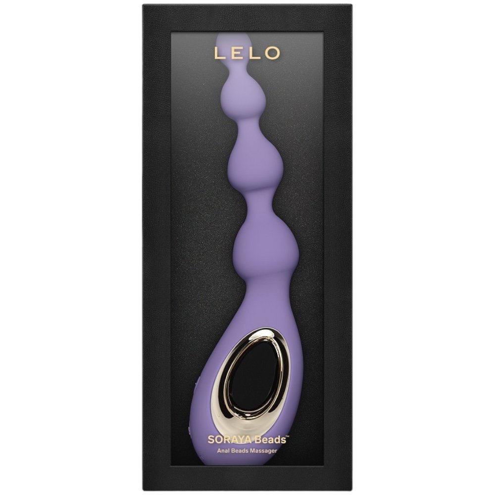 Lelo Soraya Anal Beads Vibrating Butt Plug Violet Dusk