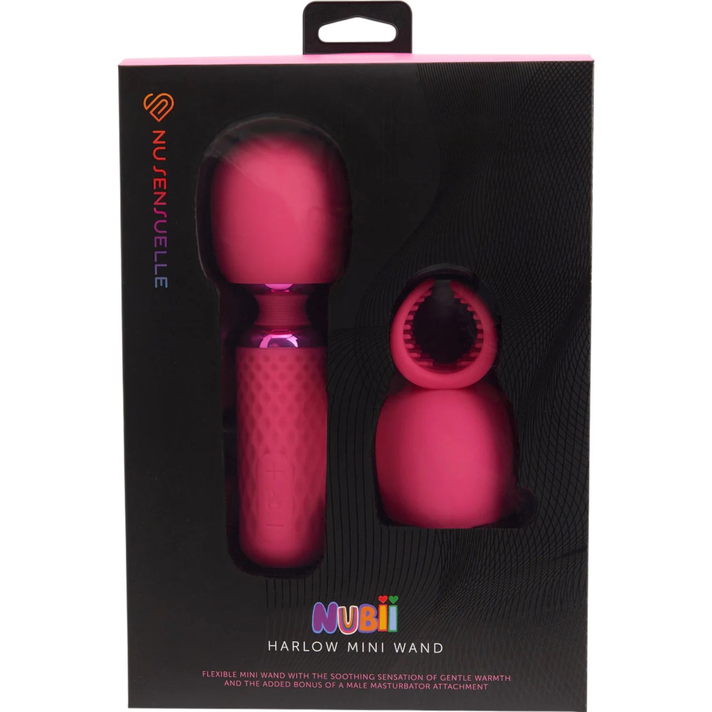 Nubii Harlow Mini Wand Warming Vibrator with Multi-Use Attachment