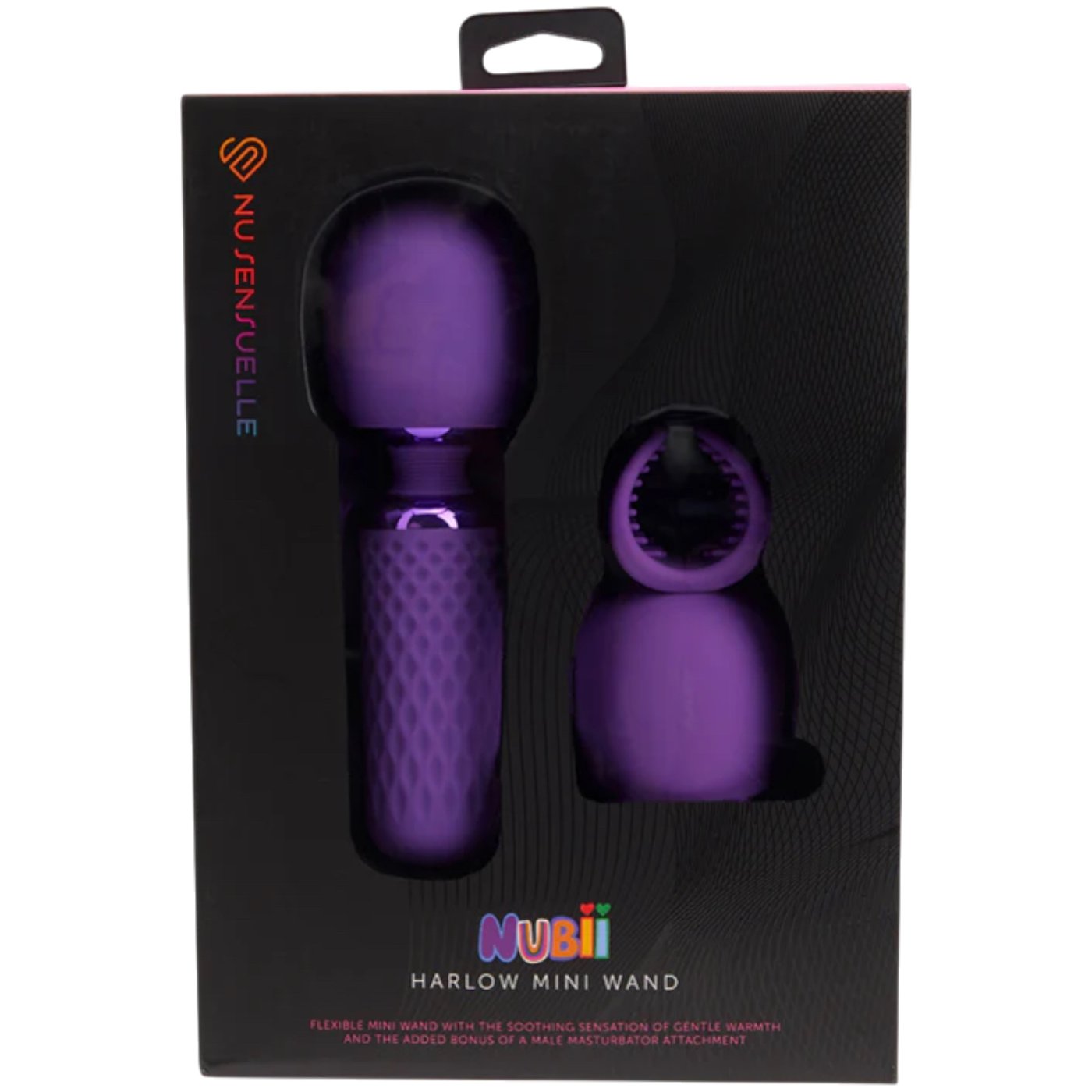 Nubii Harlow Mini Wand Warming Vibrator with Multi-Use Attachment