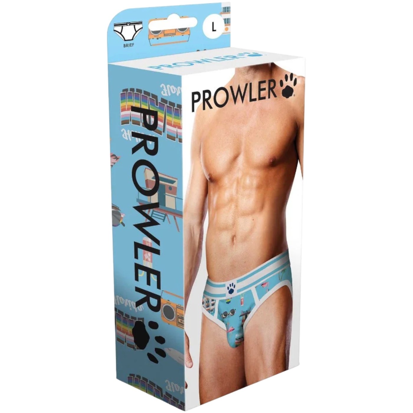 Prowler Miami Brief Blue & White