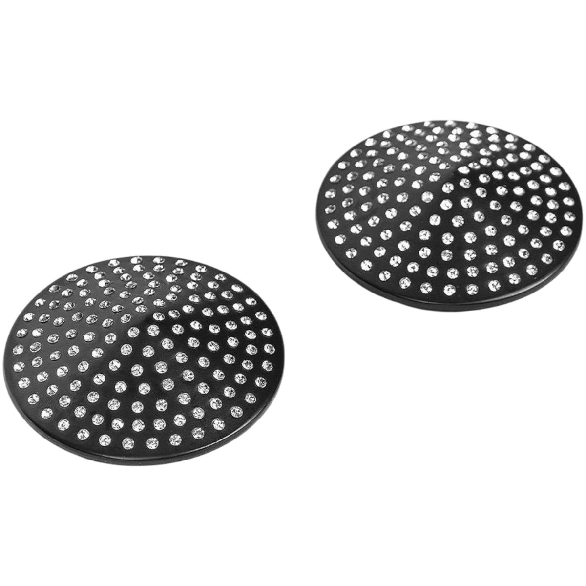 Guilty Pleasure Accents Glimmer Gaze Nipple Covers Pasties Black