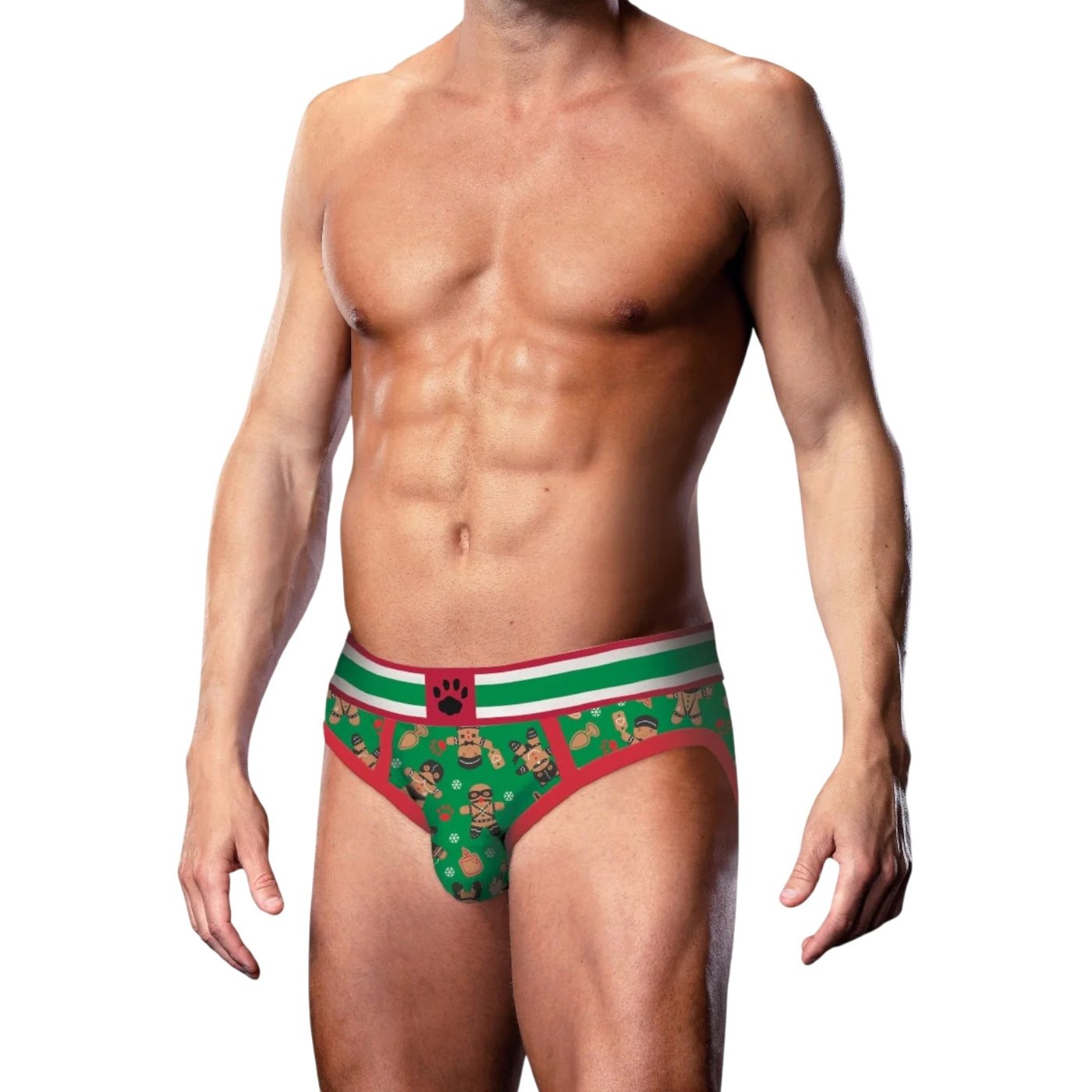 Prowler Gingerbread Brief Green Red