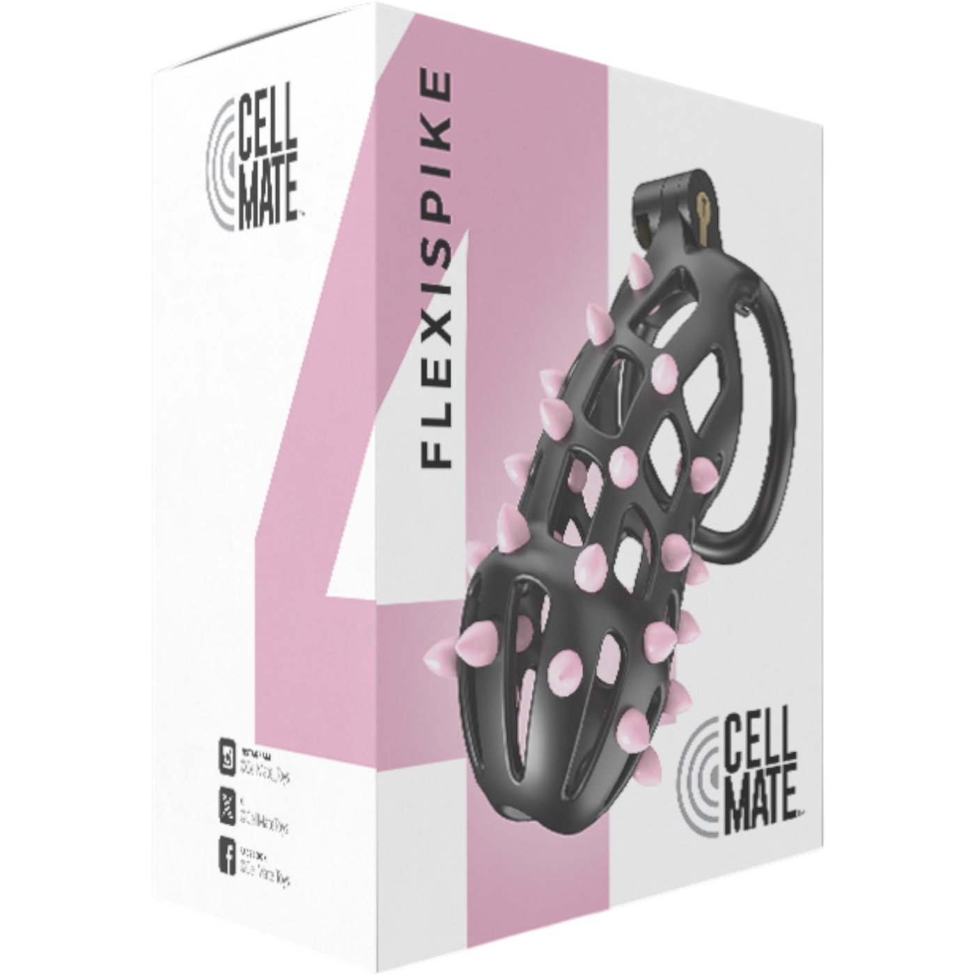 Cellmate FlexiSpike Chastity Cage Size 4