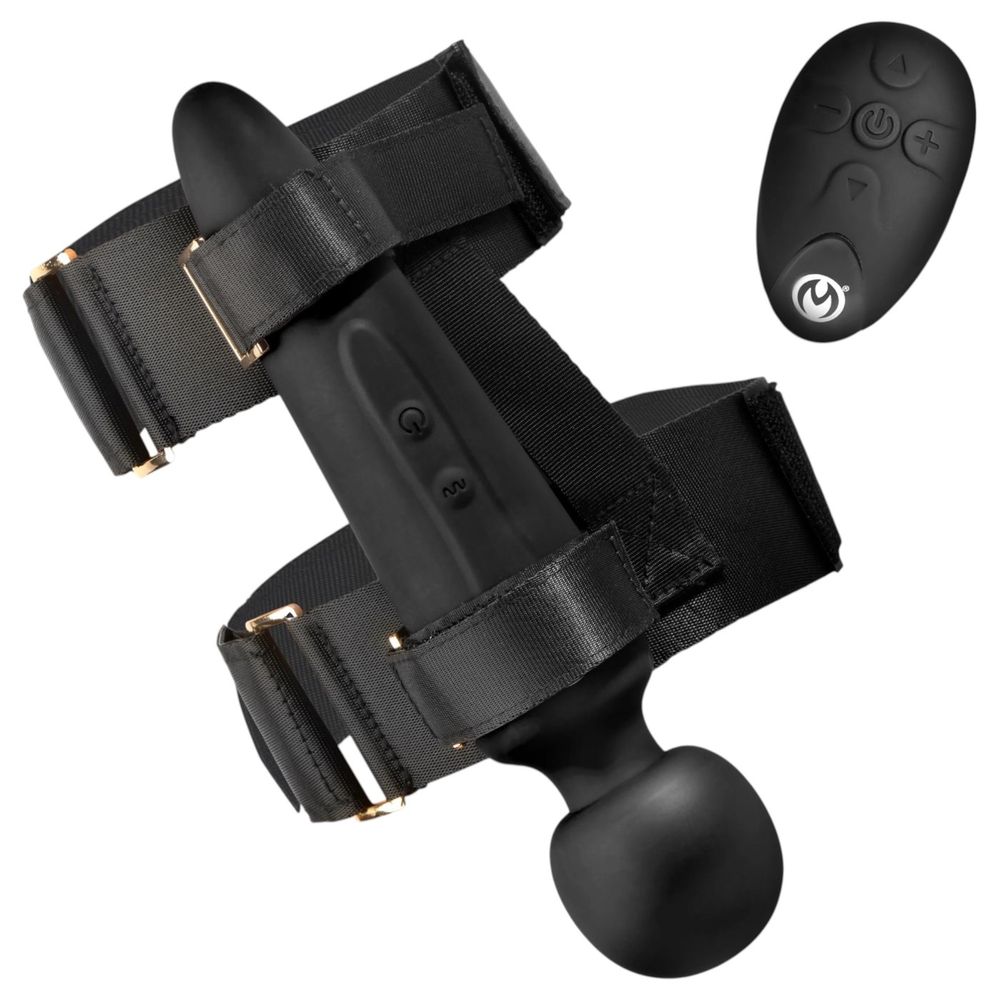 Master Series Thunderstick Wand Vibrator with Thigh Strap