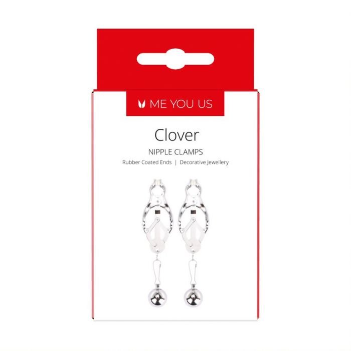 Me You Us Clover Nipple Clamp Silver