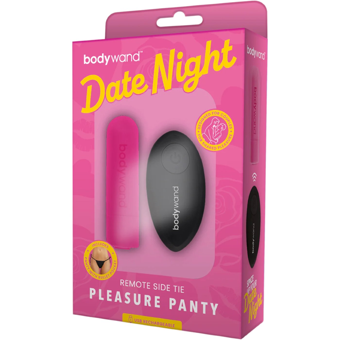 Bodywand Date Night Remote Side Tie Pleasure Panty Vibrating Knickers