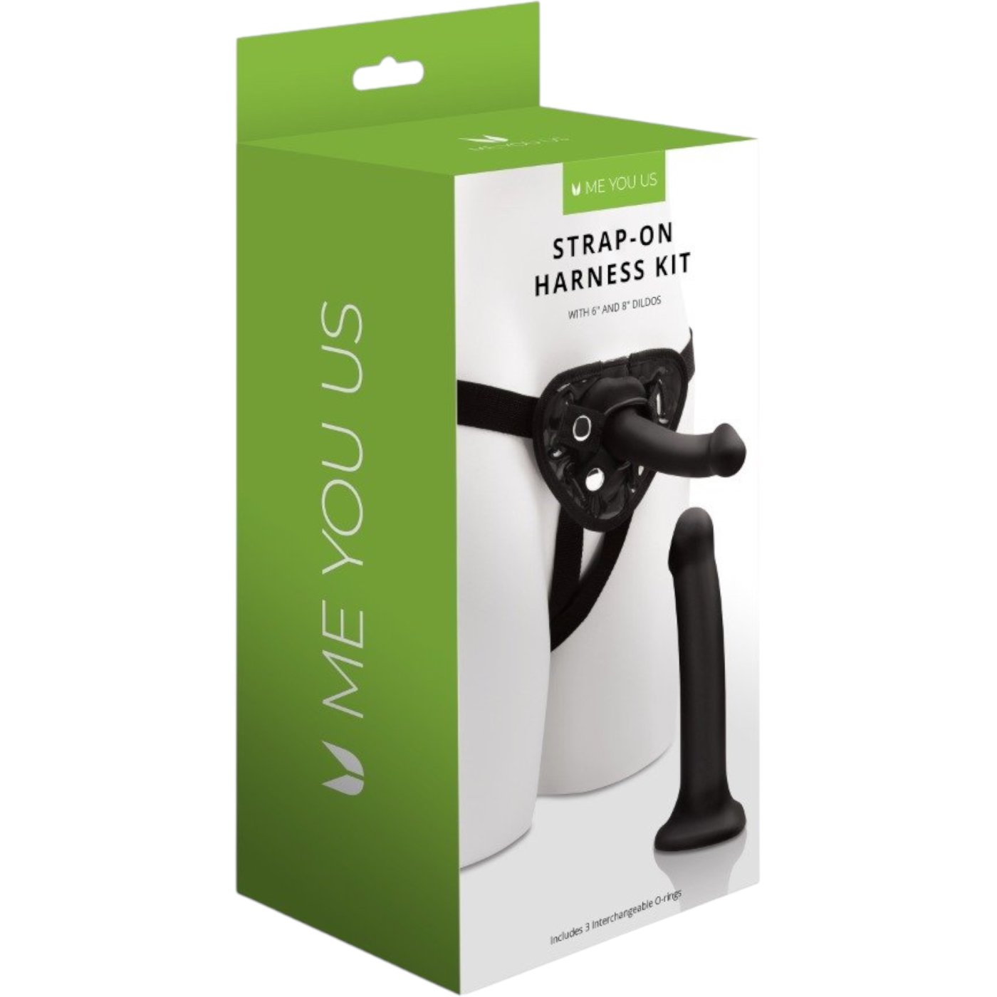 Me You Us Strap-On Harness Kit with 6-Inch & 8-Inch Dildos