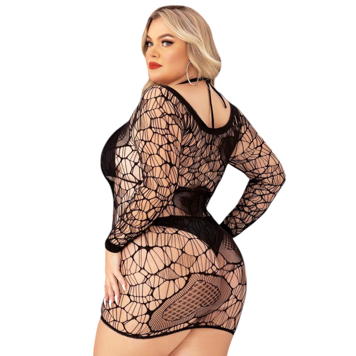 Lapdance Long Sleeve Cut-Out Mini Dress Queen