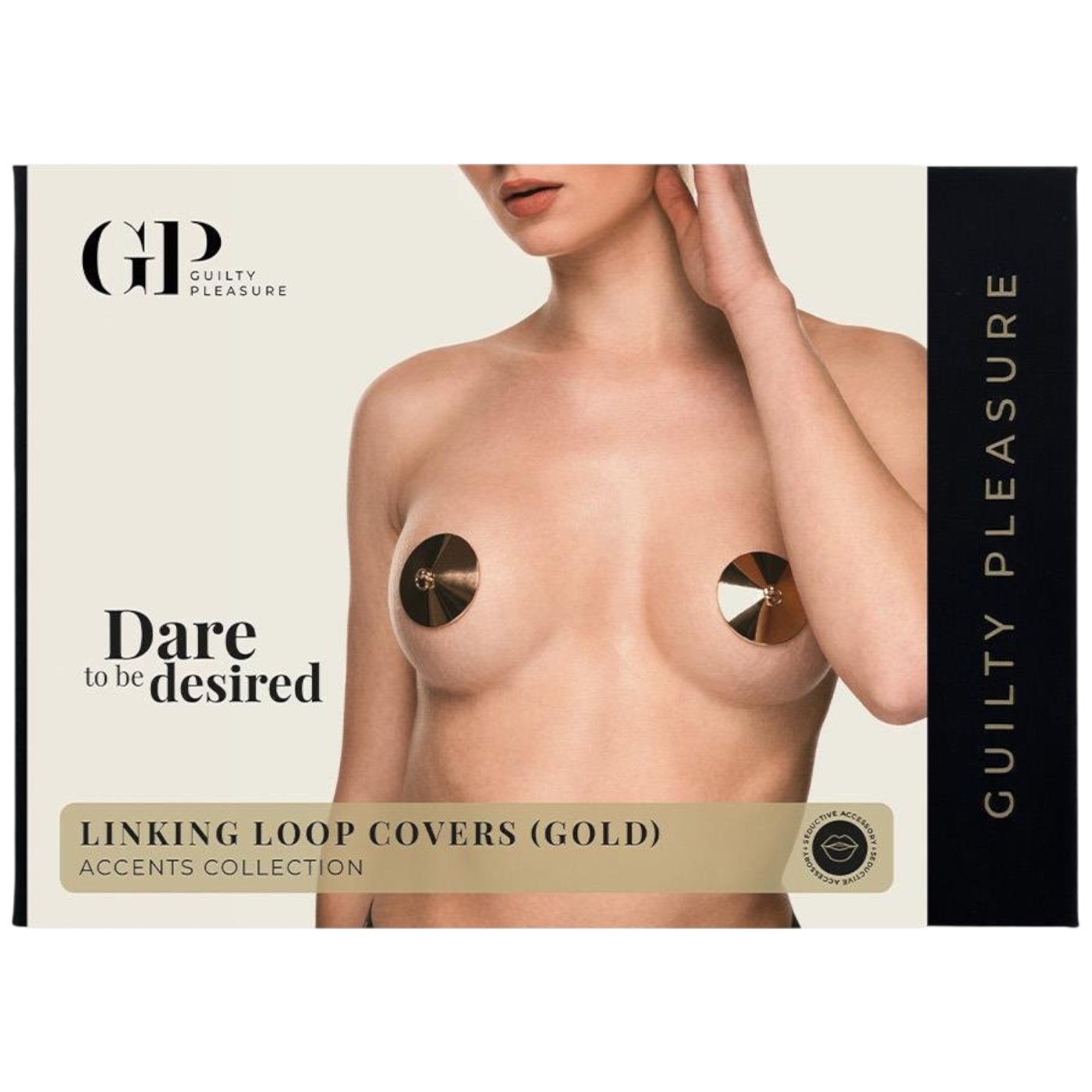 Guilty Pleasure Accents Linking Loop Nipple Covers Pasties Gold
