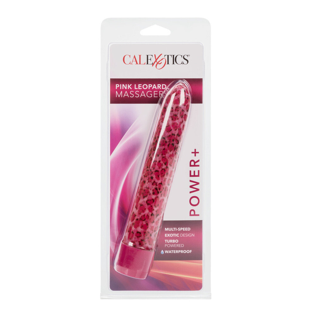 CalExotics Pink Leopard Massager Vibrator 6 Inch