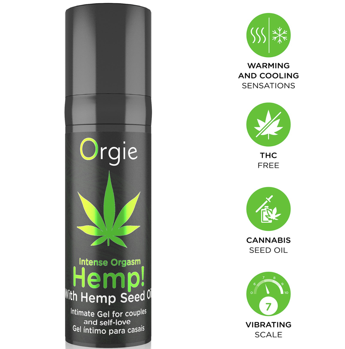 Orgie Hemp! Intense Orgasm Gel 15ml 