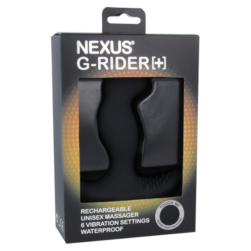 Nexus G-Rider + Rechargeable Unisex Vibrating Massager Black