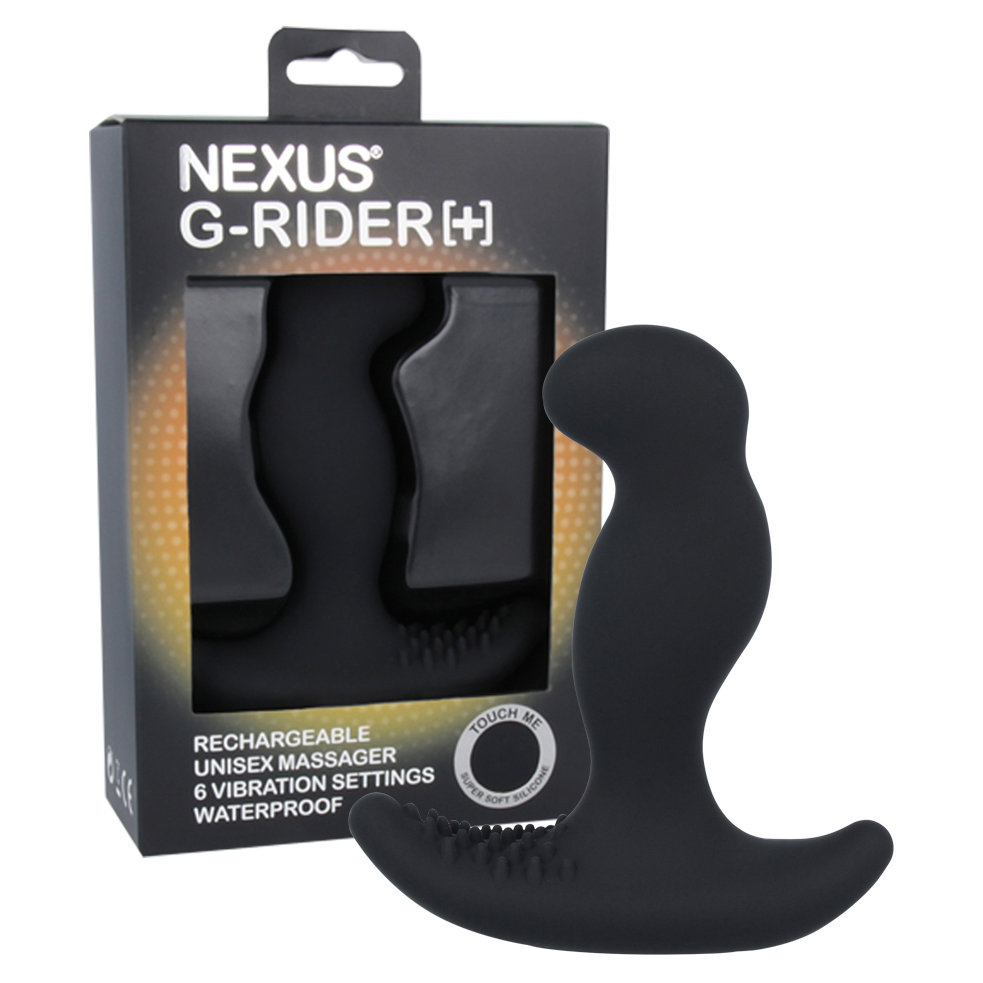 Nexus G-Rider + Rechargeable Unisex Vibrating Massager Black