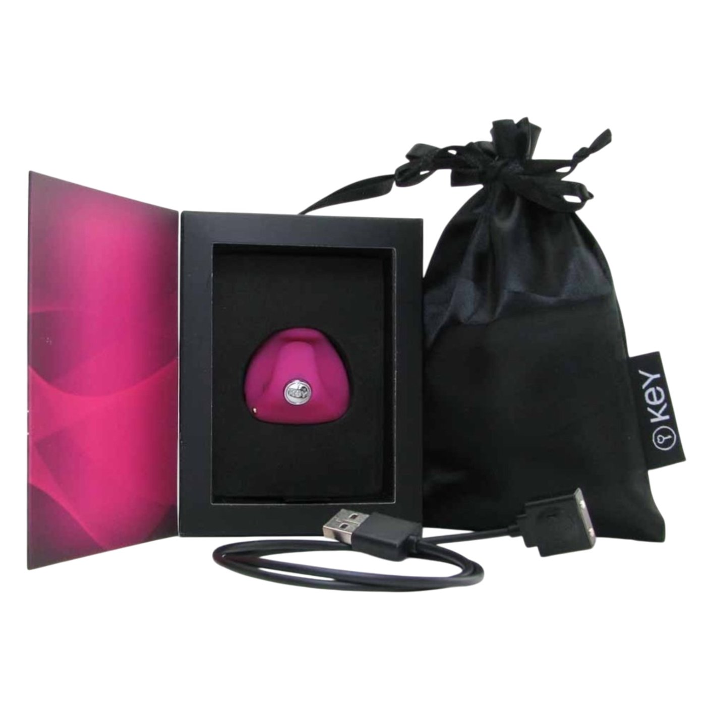 Key by Jopen Pyxis Rechargeable Finger Vibrator Raspberry Pink