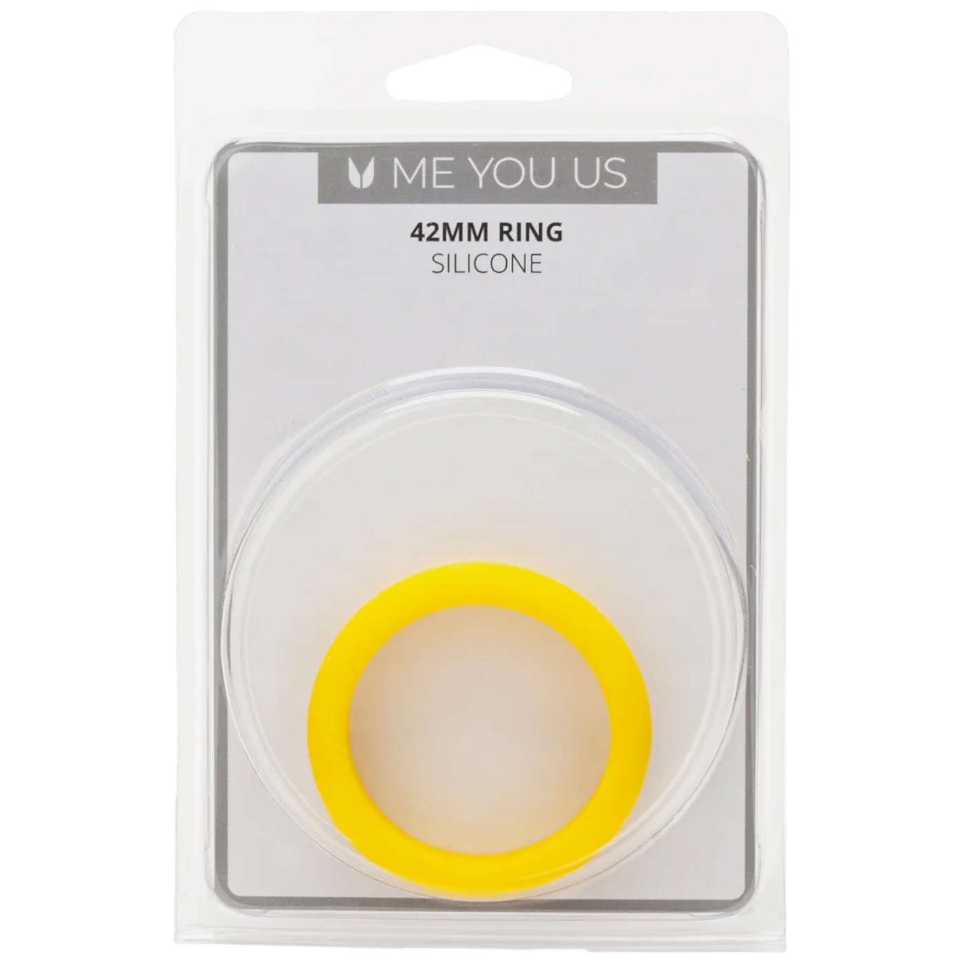 Me You Us Silicone Cock Ring Yellow 42mm