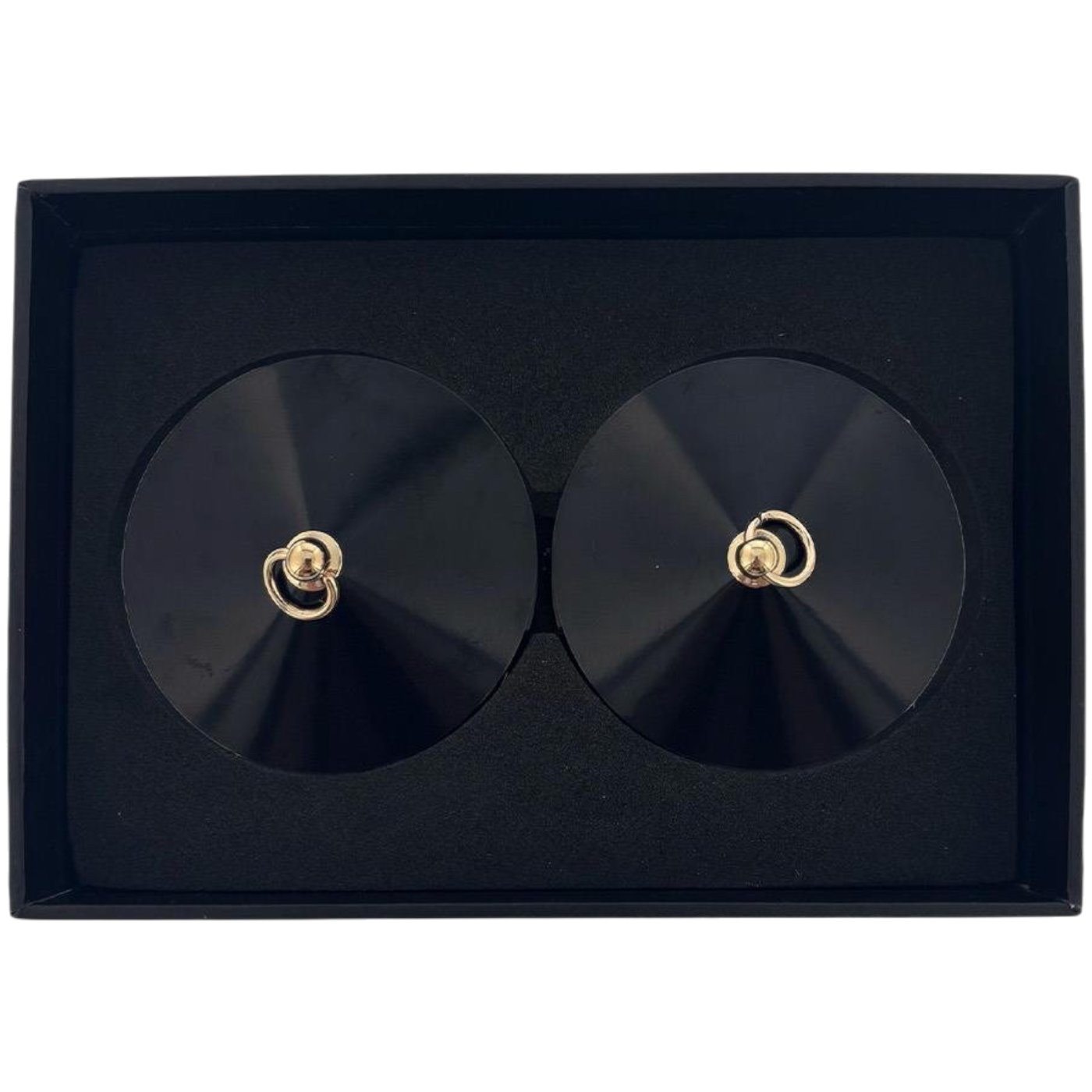 Guilty Pleasure Accents Linking Loop Nipple Covers Pasties Black