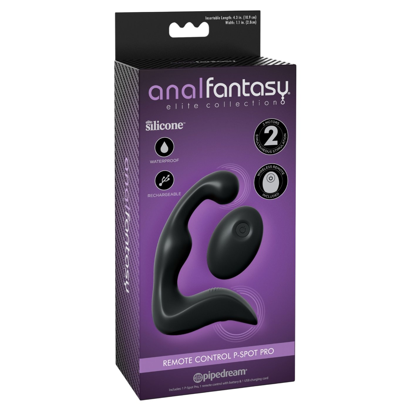 Anal Fantasy Elite Remote Control P-Spot Pro Vibrating Prostate Massager