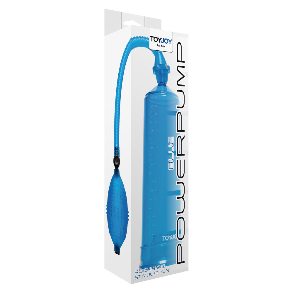 Toy Joy Rock Hard Stimulation Power Penis Pump Blue