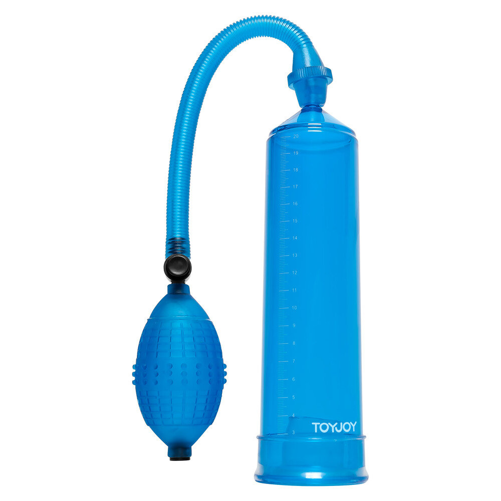 Toy Joy Rock Hard Stimulation Power Penis Pump Blue – Toy Joy