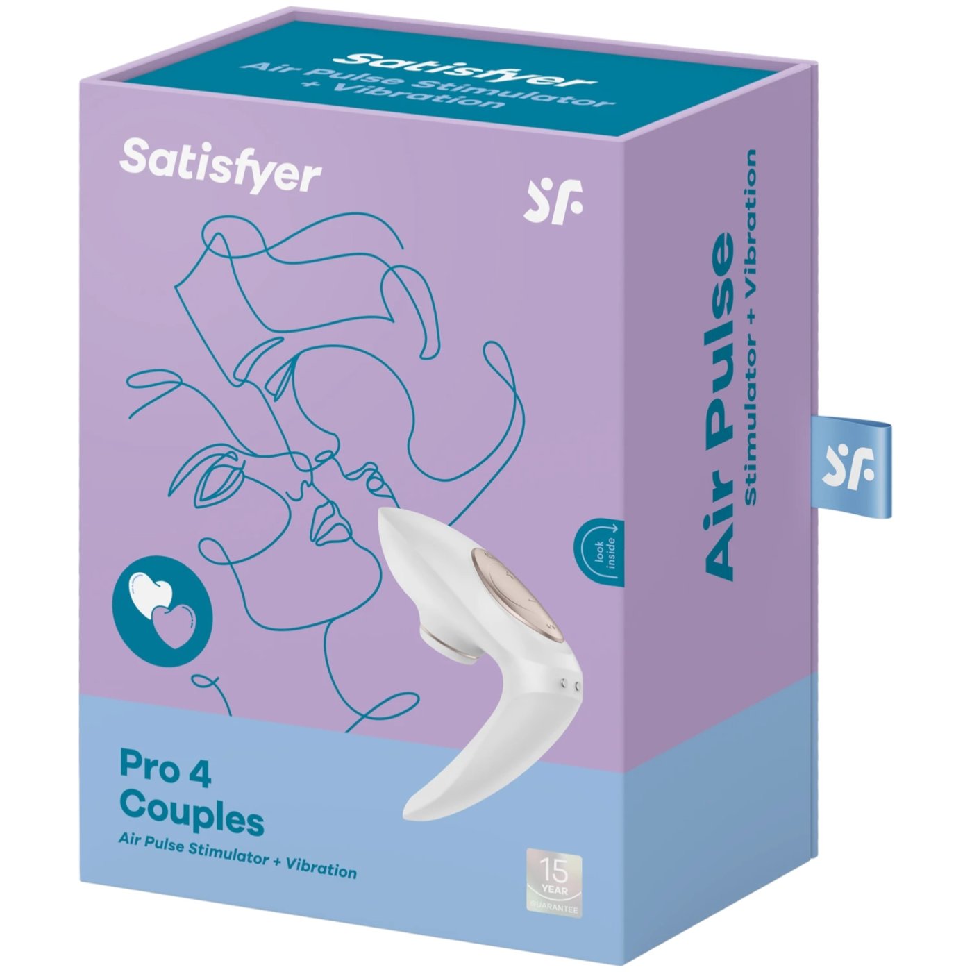 Satisfyer Pro 4 Couples Air Pulse Clitoral Stimulator White