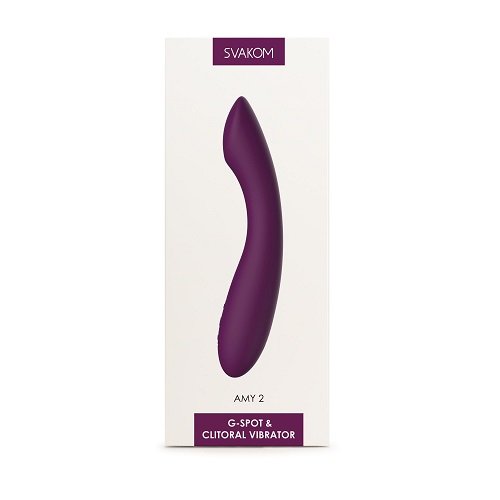 Svakom Amy 2 Flexible G Spot Vibrator & Clitoral Stimulator Violet