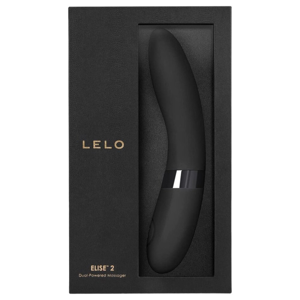 LELO Elise 2 Rechargeable G-Spot Dildo Vibrator Black