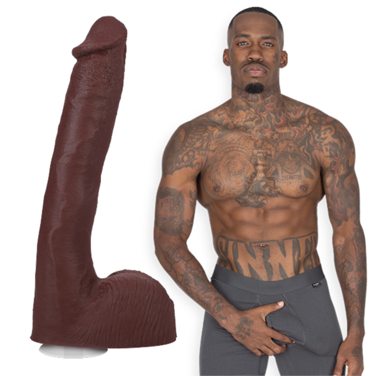 Signature Cocks Pressure Realistic Suction Cup Dildo 10 Inch