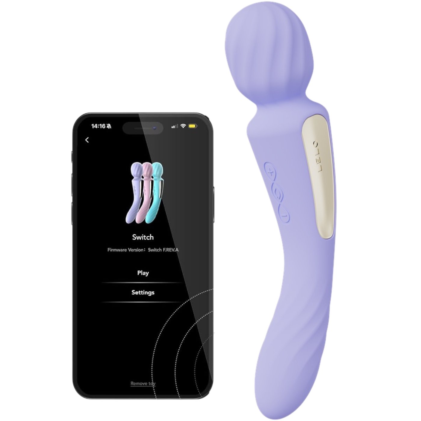 LELO Switch App Controlled Double-Ended Wand Vibrator