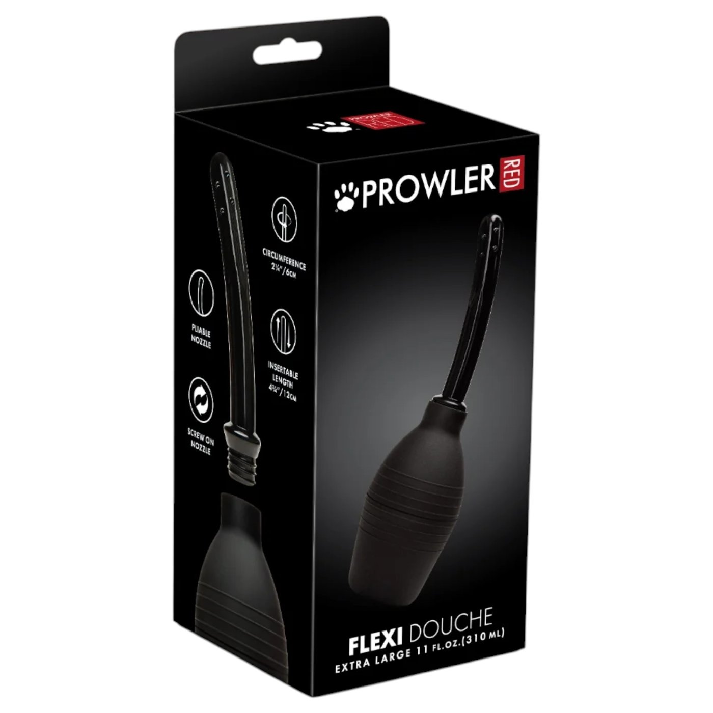 Prowler RED Flexi Anal Douche 310 ml Black