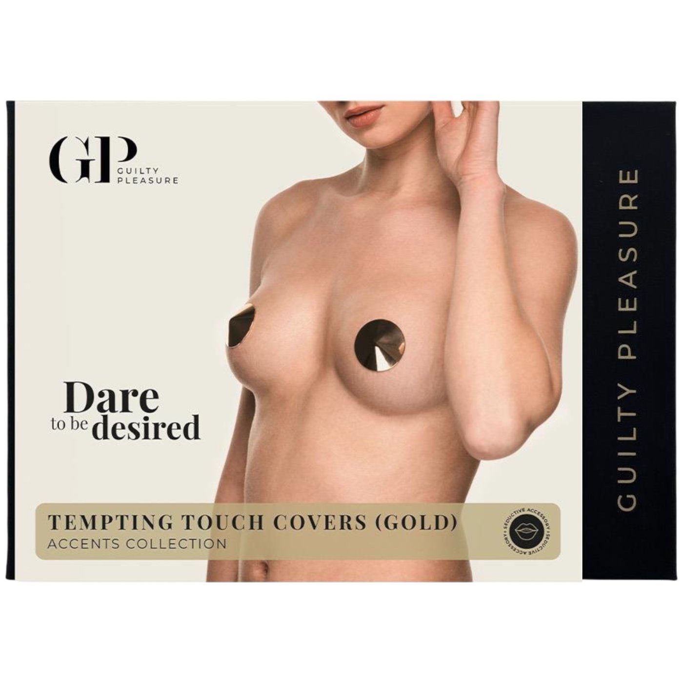 Guilty Pleasure Accents Tempting Touch Nipple Covers Pasties Gold