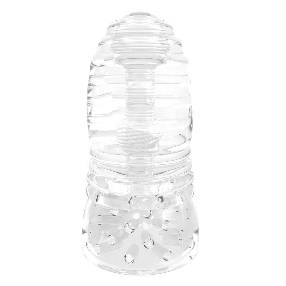 Me You Us Glacier Dual End Stroker Male Masturbator Transparent