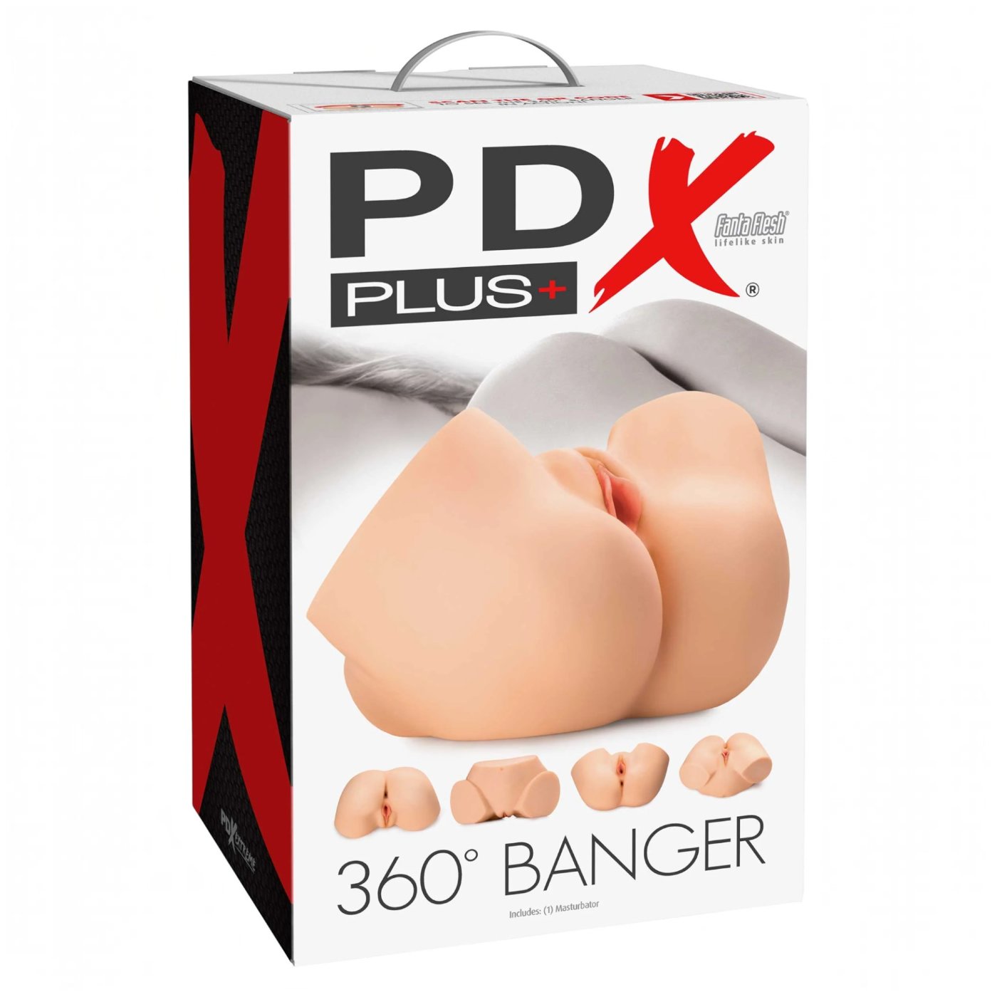 PDX Plus 360 Banger Dual-Entry Sex Doll Torso Male Masturbator Light