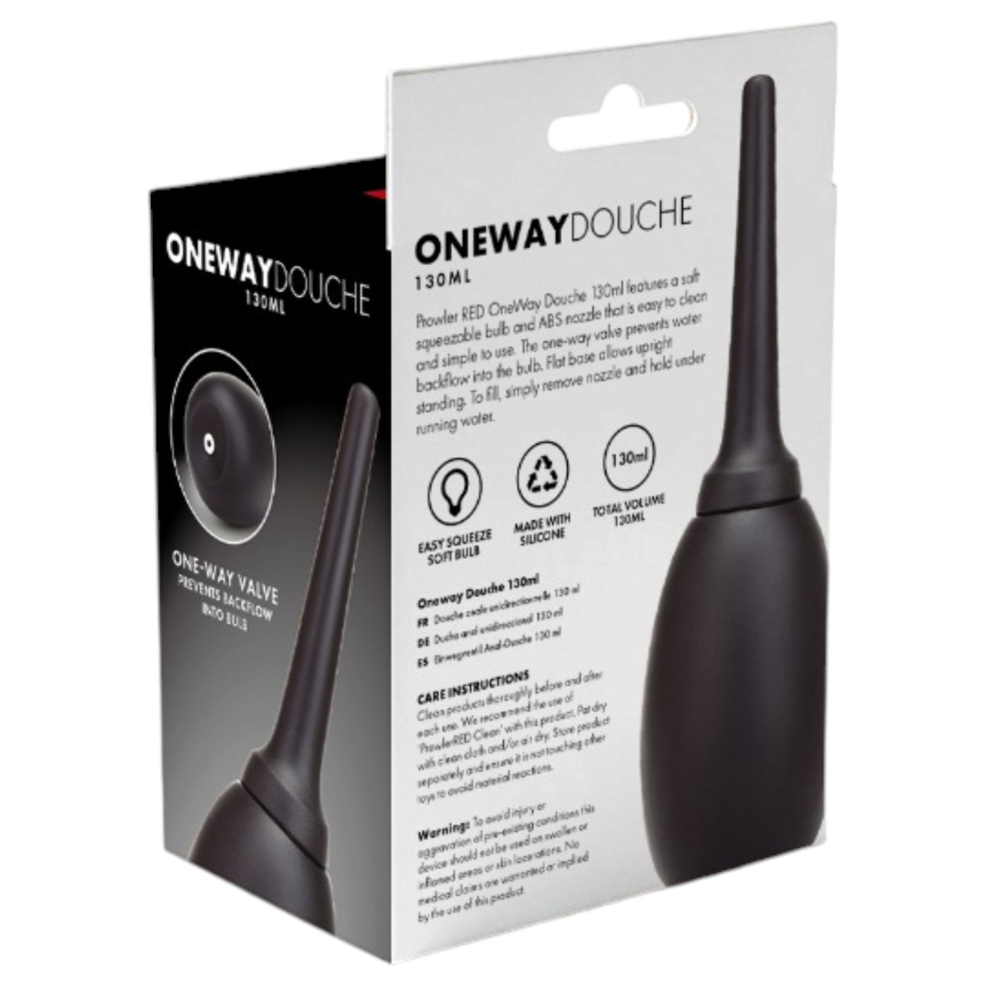 Prowler RED One Way Anal Douche Black 130ml