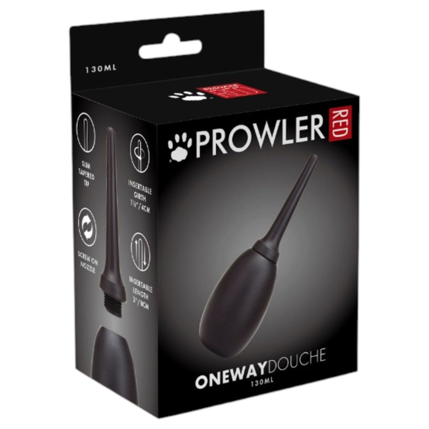 Prowler RED One Way Anal Douche Black 130ml