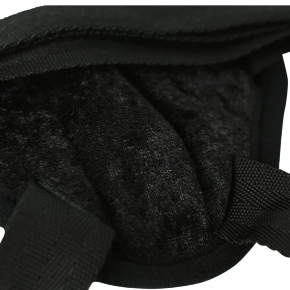 Sportsheets Vibrating Velvet Strap-On Harness Black