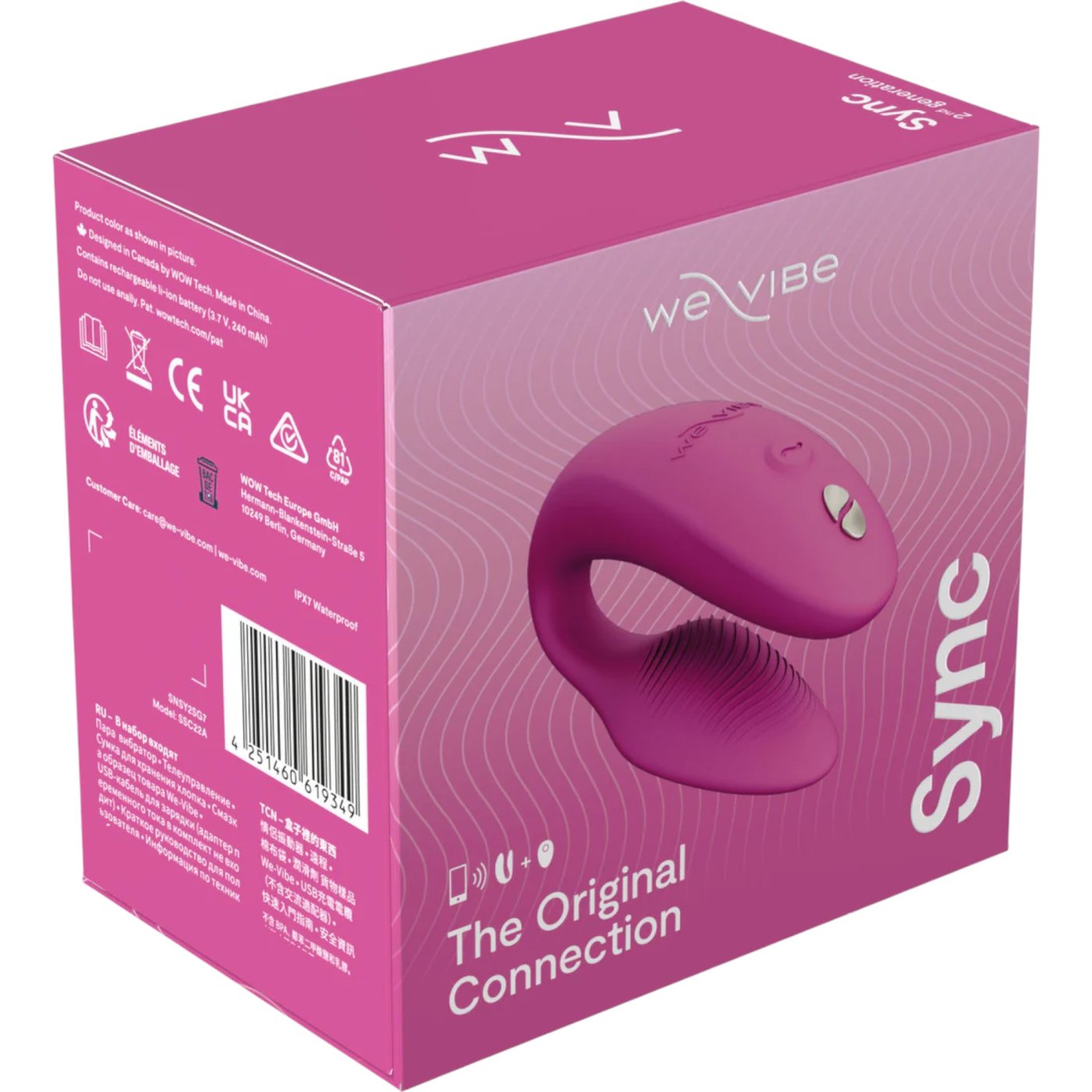 We-Vibe Sync 2 App Controlled Rechargeable Couples Vibrator
