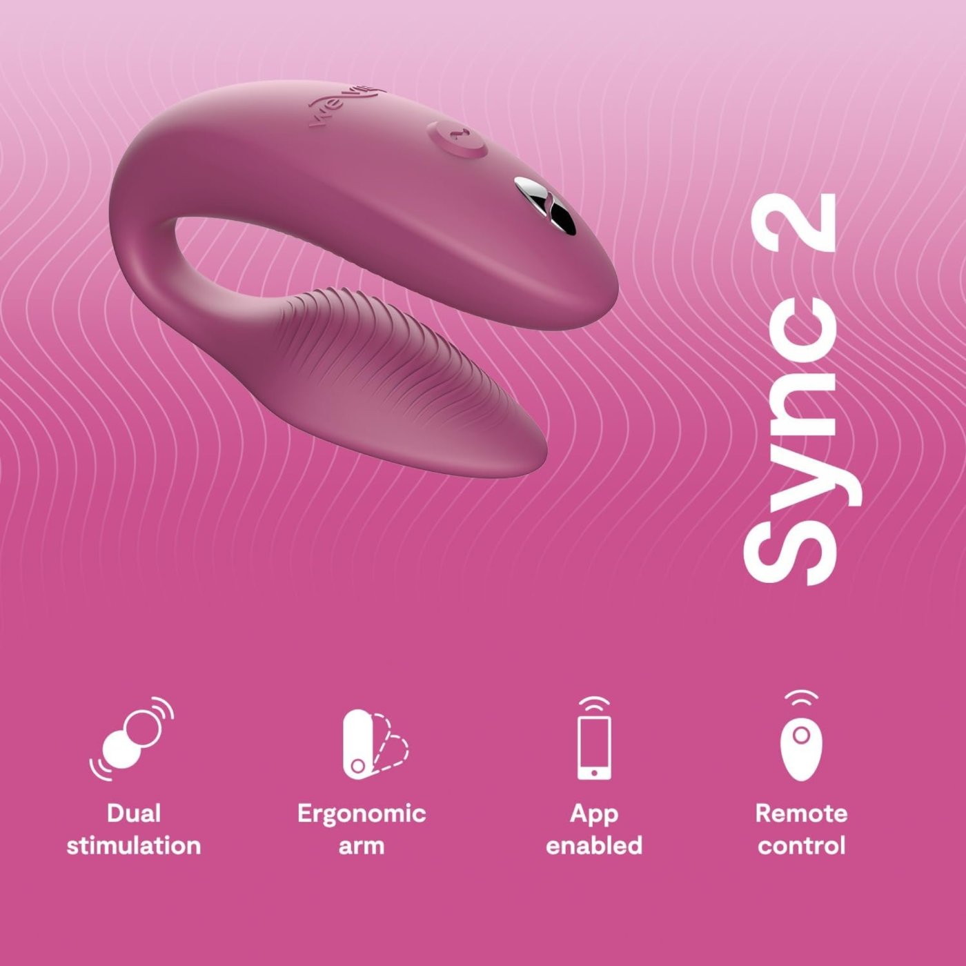 We-Vibe Sync 2 App Controlled Rechargeable Couples Vibrator