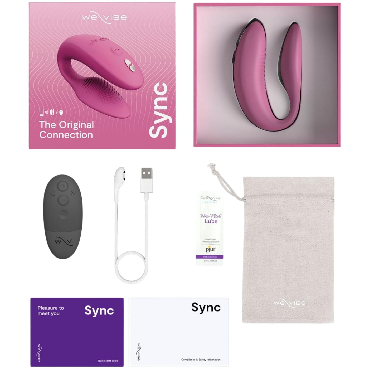 We-Vibe Sync 2 App Controlled Rechargeable Couples Vibrator