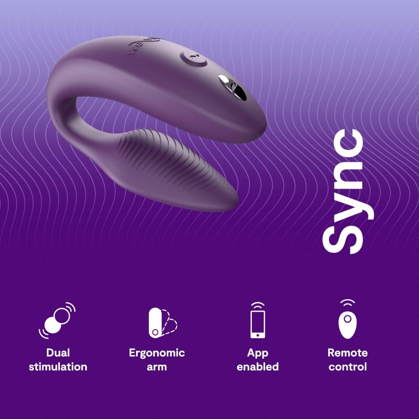 We-Vibe Sync 2 App Controlled Rechargeable Couples Vibrator