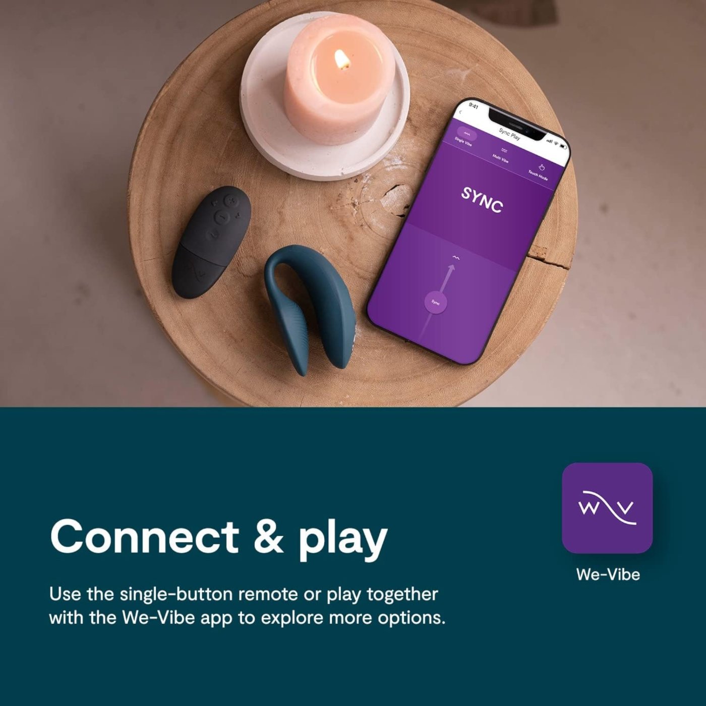 We-Vibe Sync 2 App Controlled Rechargeable Couples Vibrator
