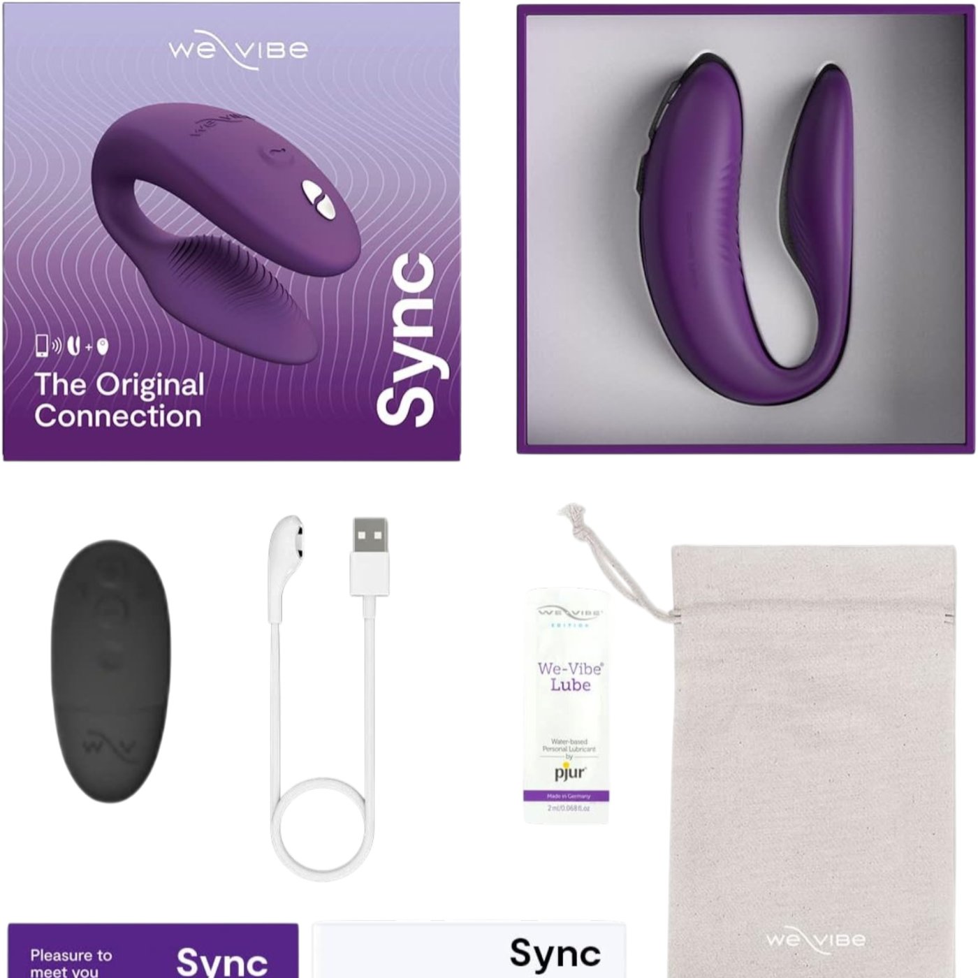 We-Vibe Sync 2 App Controlled Rechargeable Couples Vibrator