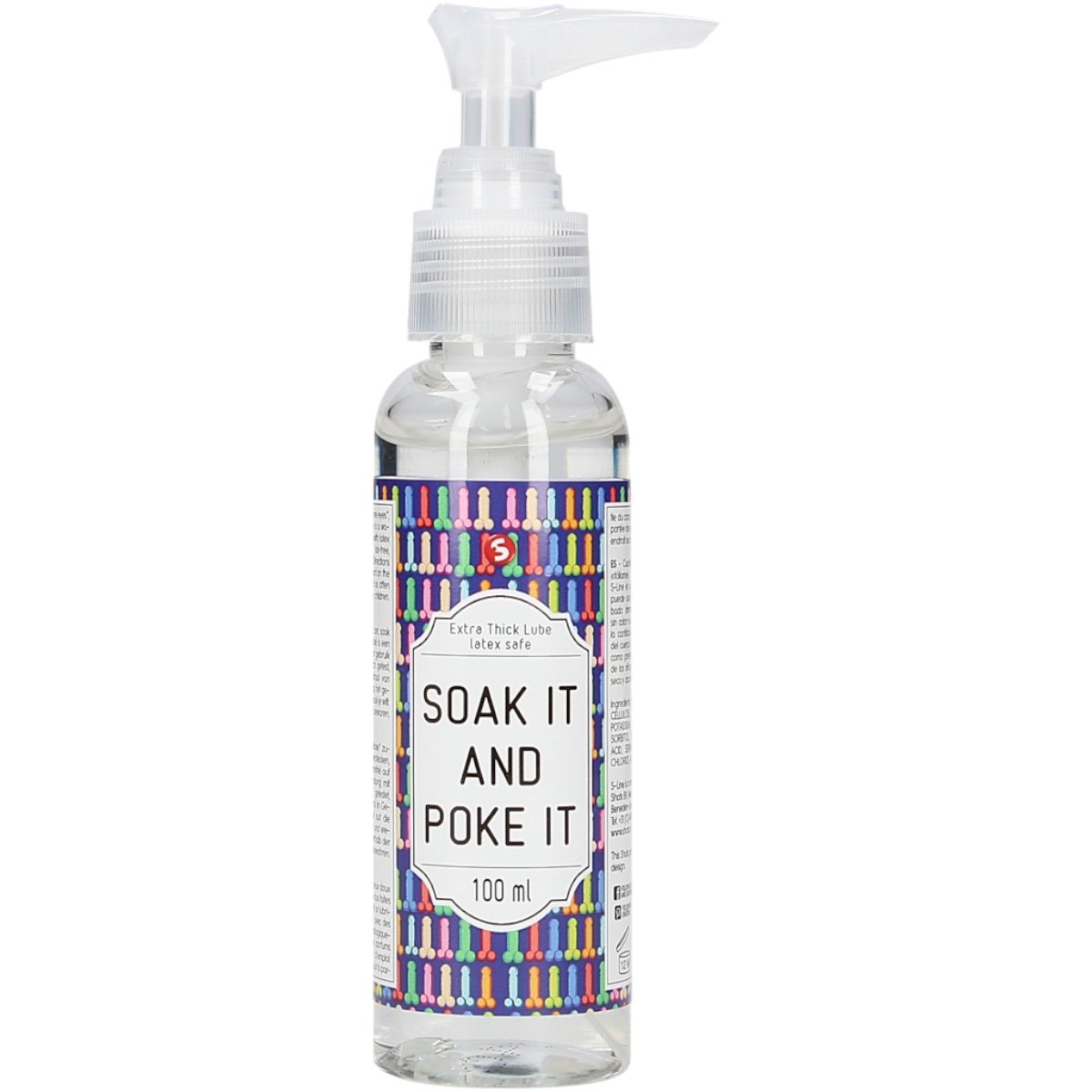 S-Line Soak It And Poke It Extra Thick Water-Based Lubricant 100ml