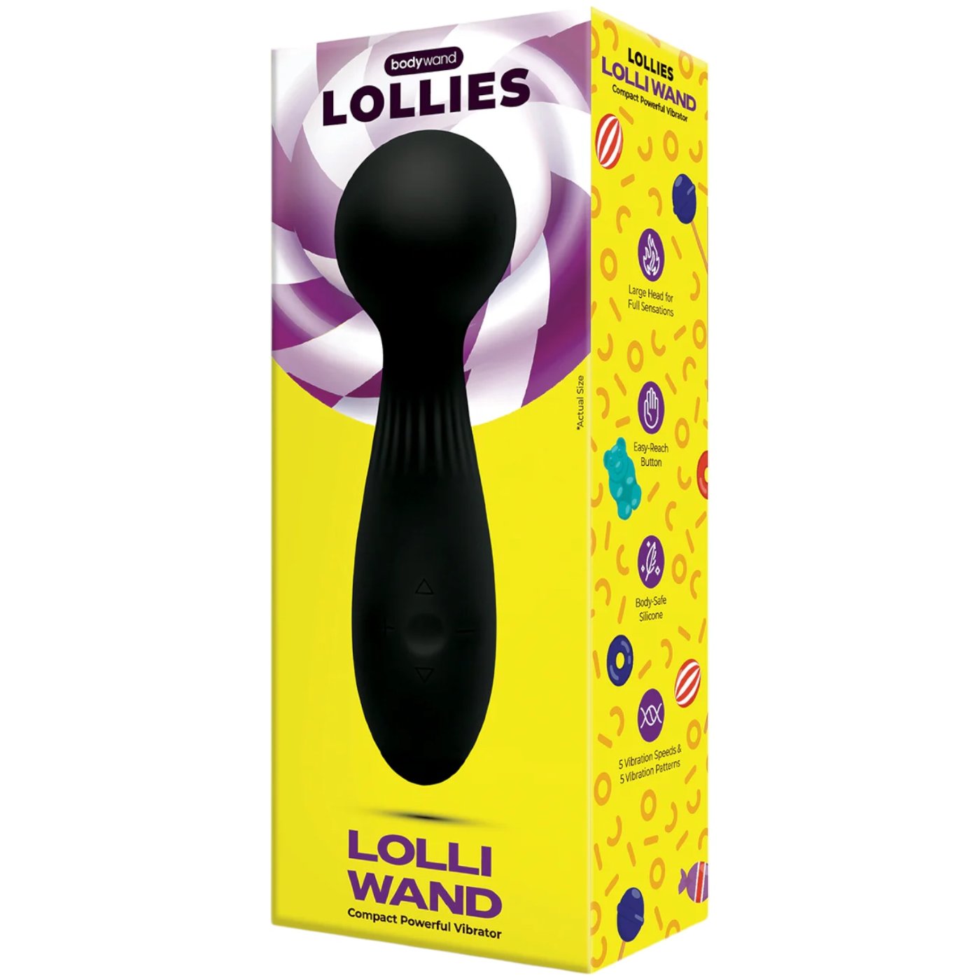 Bodywand Lollies Lolli Wand Massager Black