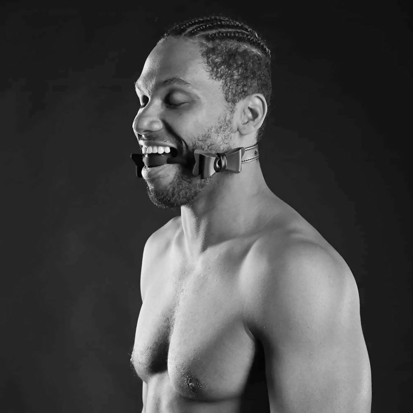 Sportsheets Sincerely Bow Tie Faux Leather Silicone Ball Gag
