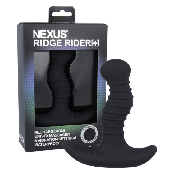 Nexus Ridge Rider + Rechargeable Unisex Vibrator Black
